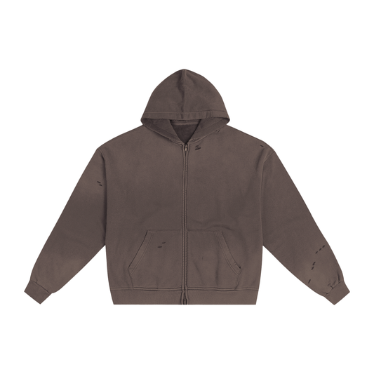 MASI™ Solar Frayed Zip Hoodie