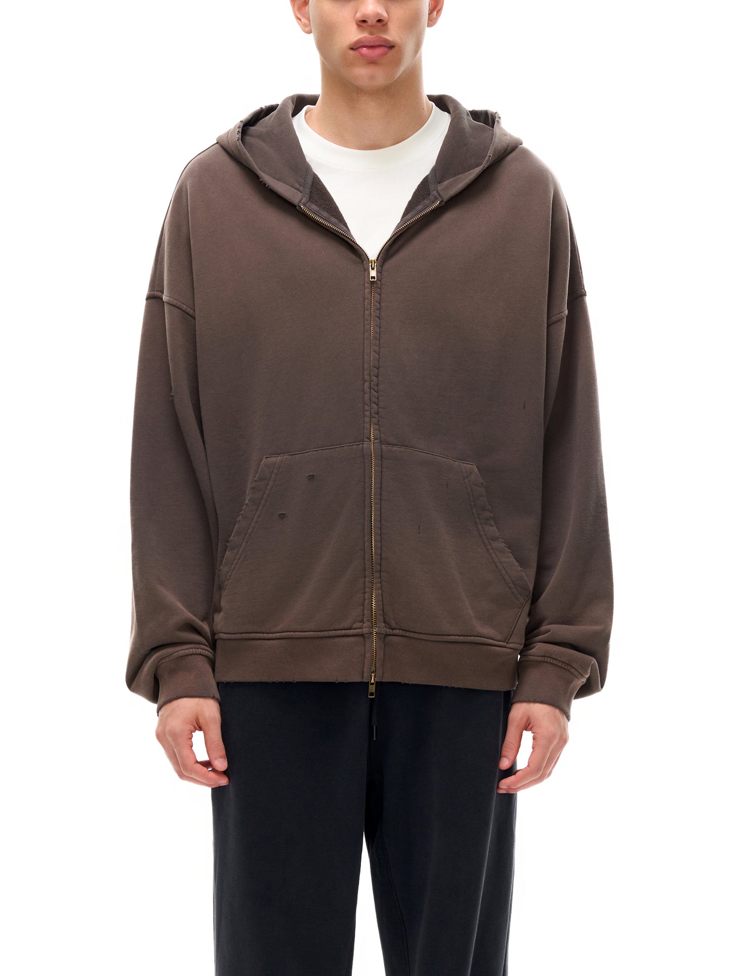 MASI™ Solar Frayed Zip Hoodie