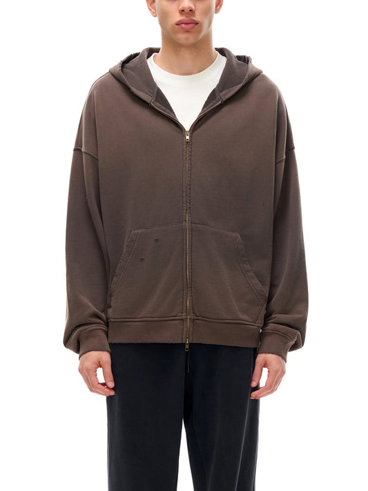 MASI™ Solar Frayed Zip Hoodie