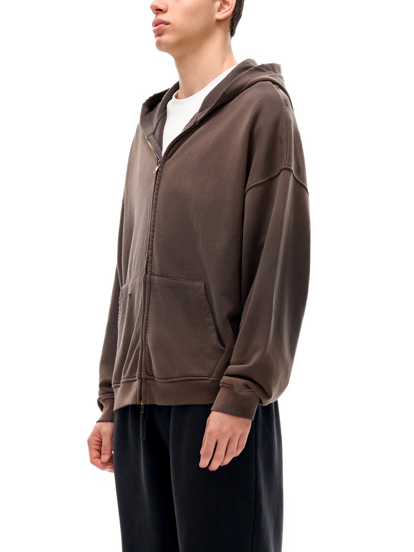 MASI™ Solar Frayed Zip Hoodie