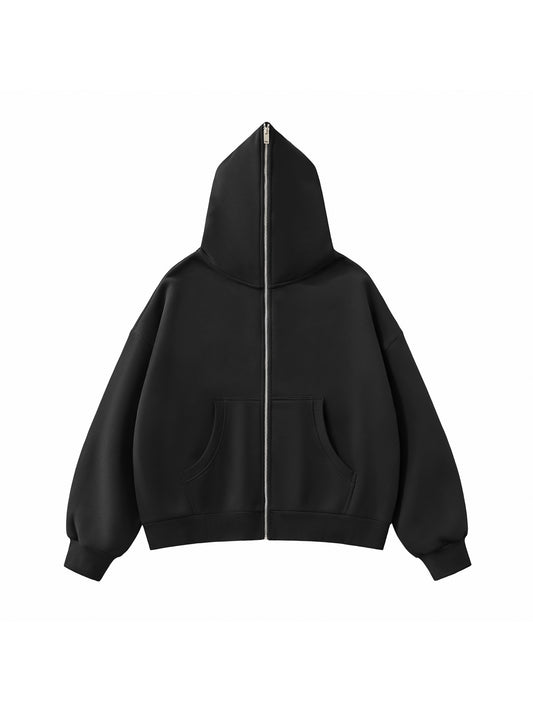 MASI™ Fleeced Full-Zip Boxy Hoodie