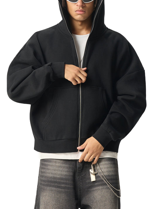 MASI™ Fleeced Full-Zip Boxy Hoodie